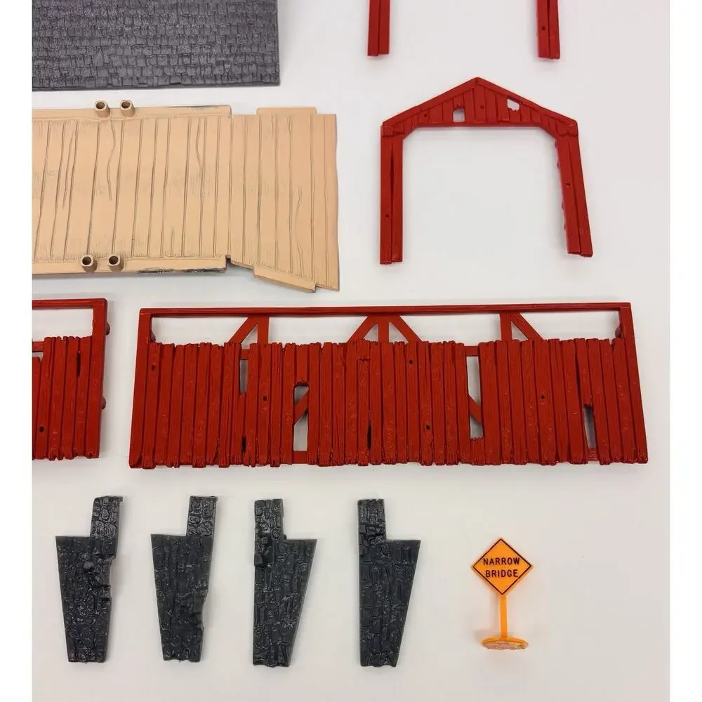 Plasticville O & S Scale Covered Bridge 1805-149 Complete w/ Box